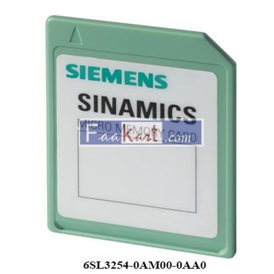 Picture of 6SL3254-0AM00-0AA0  SINAMICS G MMC 64 MByte First generation parameter storage for SINAMICS CU240E
