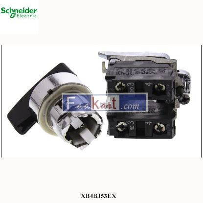 Picture of XB4BJ53EX    Schneider Electric  3 Position Rotary Switch