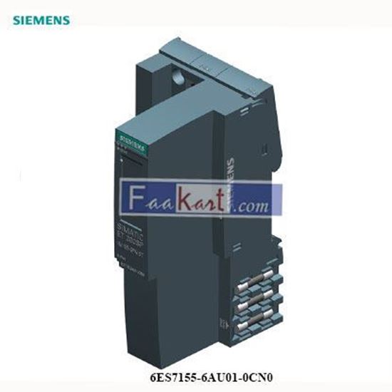 Picture of 6ES7155-6AU01-0CN0  SIEMENS  SIMATIC ET 200SP, PROFINET 2-port Interface Module IM155-6PN/2 High Feature