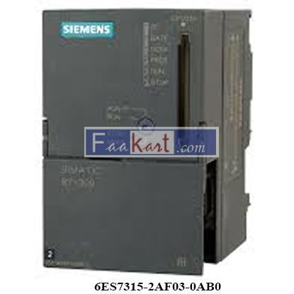 Picture of 6ES7315-2AF03-0AB0 | Siemens | CPU 315-2 DP CPU