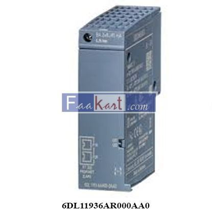 Picture of 6DL1193-6AR00-0AA0 SIMATIC ET 200SP HA, bus adapter BA 2xRJ45 6DL11936AR000AA0