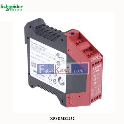 Picture of XPSDMB1132  Schneider Electric   ElectricSingle or Dual Channel 24V dc Safety Relay, 2 Safety Contacts, Safety Category 4