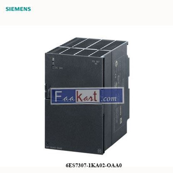 Picture of 6ES7307-1KA02-OAA0   Siemens SIMATIC S7-300 Switch Mode DIN Rail Power Supply 120 → 230V ac Input, 24V dc Output, 10A 240W