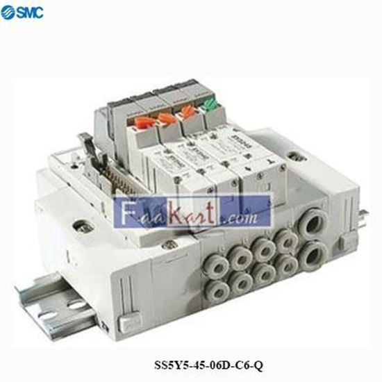 Picture of SS5Y5-45-06D-C6-Q   SMC   series 6 station Manifold