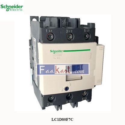 Picture of LC1D80F7C   SCHNEIDER ELECTRIC  NonReversing A.C. Contactor 3PST-NO