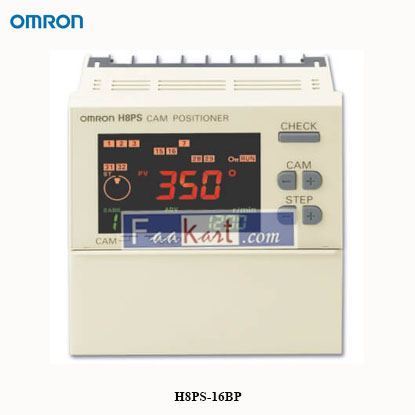 Picture of H8PS-16BP   OMRON  Rotary positioner, 1/4DIN (96 x 96mm) panel mounting, 24 VDC, 16x PNP outputs (requires E6CP/E6F encoder)