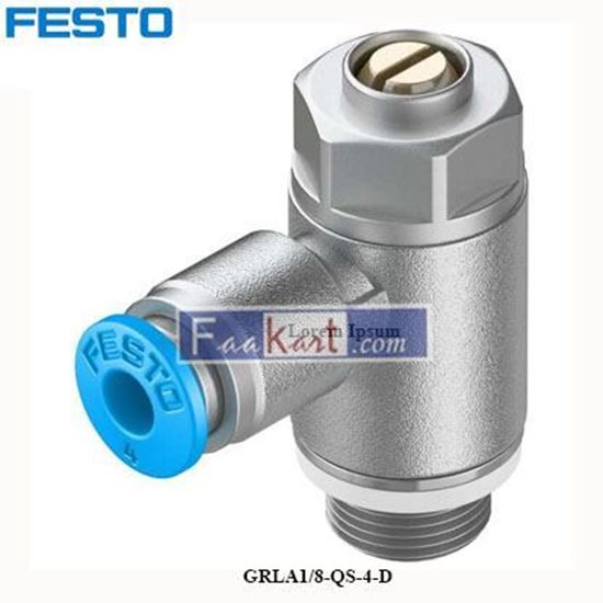 Picture of GRLA1/8-QS-4-D    Festo Corporation  ONE-WAY FLOW CONTROL VALVE