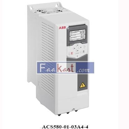 Picture of ACS580-01-03A4-4  ABB 3AXD50000038938  Drive ACS580, CA three-phase, 400V/1,1kW/3,1A, Frame R1, IP21