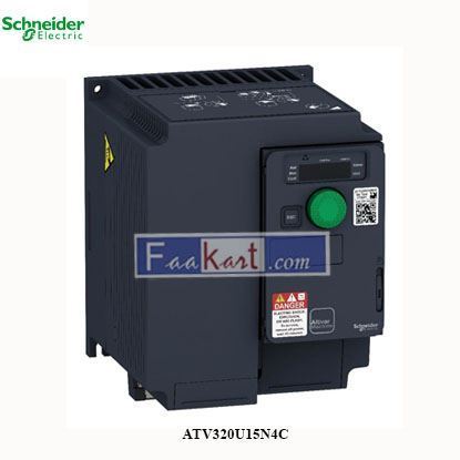 Picture of ATV320U15N4C   Schneider Electric  Variable Speed Drive, Altivar Machine ATV320 Series, Three Phase, 1.5 kW, 380 to 500 Vac