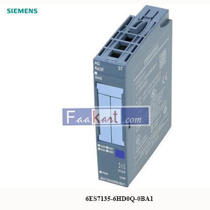Picture of 6ES7135-6HD0Q-0BA1   Siemens Simatic ET200 PLC - ET 200SP Analog output mod