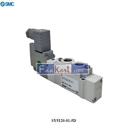 Picture of SY5120-01-5D  SMC  Pneumatic Single Solenoid Valve 1/8″x5/2 Way 24V DC