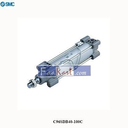 Picture of C96SDB40-100C   SMC  Air Cylinder - ISO Standard 15552 Compliant, Double Acting, Single/Double Rod, C96 Series