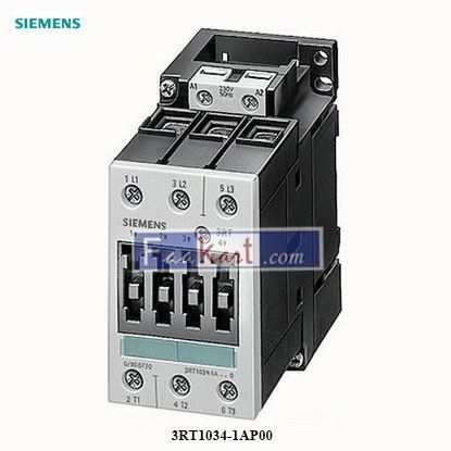 Picture of 3RT1034-1AP00  SIEMENS  Power contactor, AC-3 32 A, 15 kW / 400 V 230 V AC, 50 Hz, 3-pole, Size S2, Screw term..