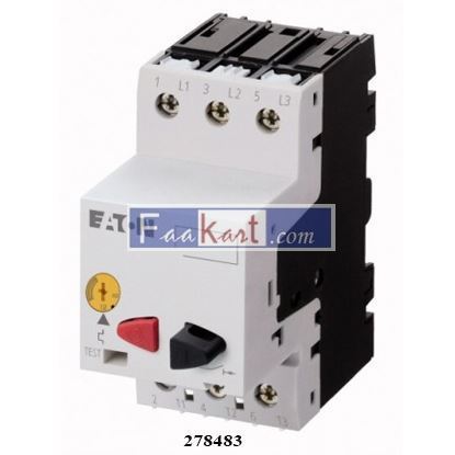 Picture of 278483  |  PKZM01-6,3 |  XTPB6P3BC1  | EATON ELECTRIC Motor-protective circuit-breaker