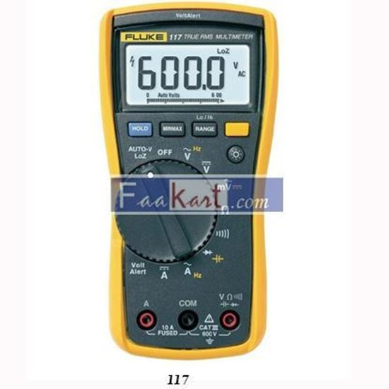 Picture of 117 Fluke True Rms Digital Multimeter, Battery Powered