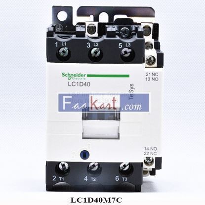 Picture of LC1D40M7C  |  LC1-D40M7C |  Schneider | Coil 220VAC Contactor Relay