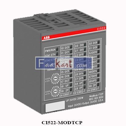 Picture of CI522-MODTCP ABB  1SAP222200R0001 Bus-Mod.8DC/8DI/8DO