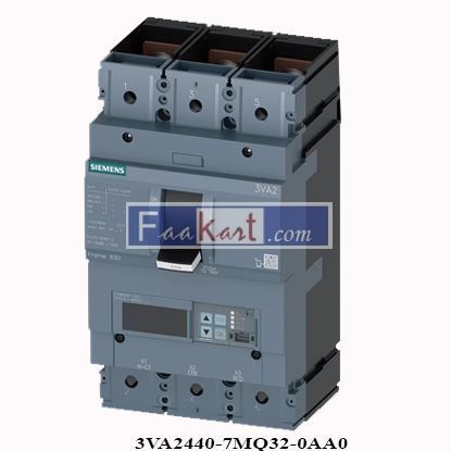 Picture of 3VA2440-7MQ32-0AA0 SIEMENS circuit breaker 3VA2 IEC frame 630 breaking capacity class C Icu 110kA @ 415V 3-p..