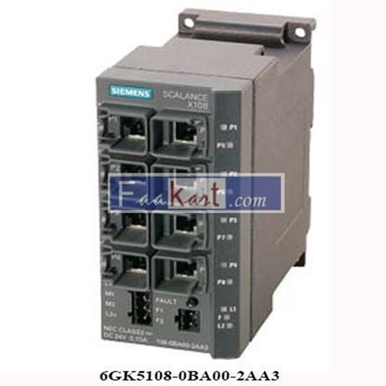 Picture of 6GK5108-0BA00-2AA3 Siemens Scalance X108 Lan Switch