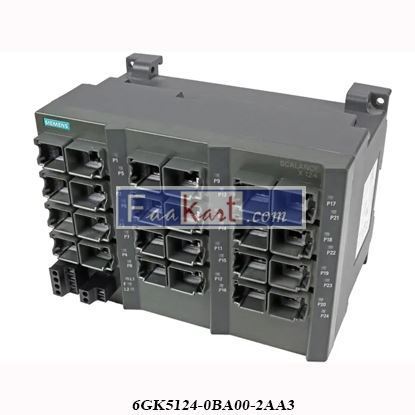 Picture of 6GK5124-0BA00-2AA3 Siemens Simatic PLC - SCALANCE X124 Unmanaged IE switch