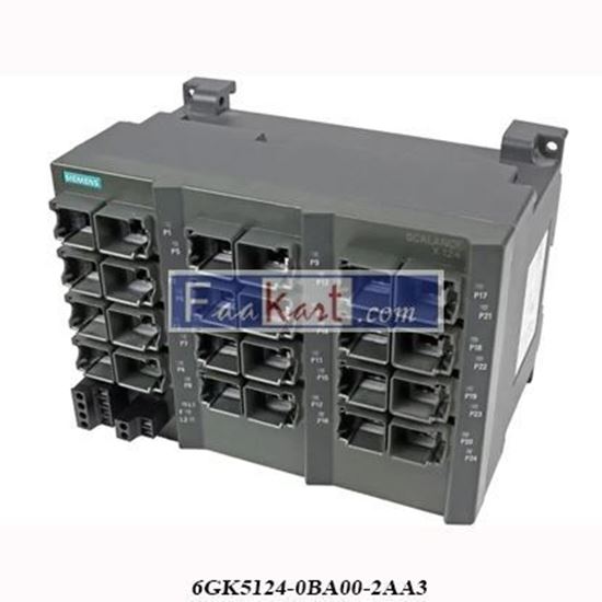 Picture of 6GK5124-0BA00-2AA3 Siemens Simatic PLC - SCALANCE X124 Unmanaged IE switch
