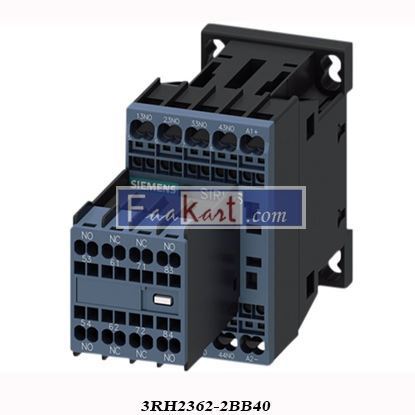 Picture of 3RH2362-2BB40 Contactor Relay 6NO + 2NC 24V 6A 1.2kW
