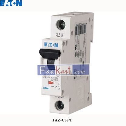 Picture of FAZ-C32/1   EATON   Circuit Breaker C, 32A, IP20