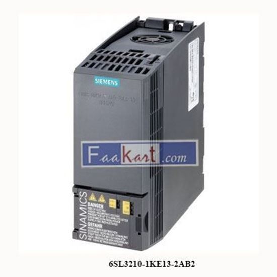 Picture of 6SL3210-1KE13-2AB2  Siemens   SINAMICS G120C RATED POWER 1,1KW WITH 150% OVERLOAD FOR 3 SEC 3AC380-480V +10/-20% 47-63HZ INTEGRATED FILTER CLASS A I/O-INTERFACE: 6DI,