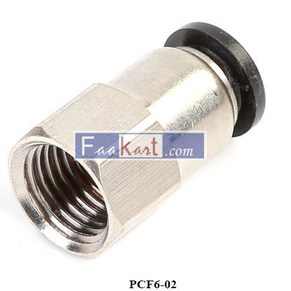 Picture of PCF6-02   Push to Connect Tube Pneumatic Female Straight Fitting