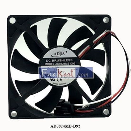 Picture of AD0824MB-D92   ADDA    4V 0.09A 8CM 8015 3-wire with Plug Cooling Fan