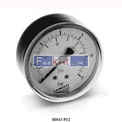 Picture of M043 P12 CAMOZZI -  Pressure gauge-43mm dia-rear entry-0 to 11 bar