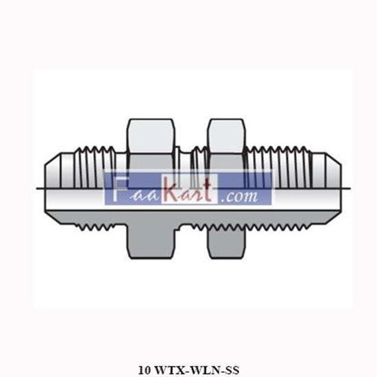 Picture of 10 WTX-WLN-SS  Parker Triple-Lok - Bulkhead Union 37° Flare / 37° Flare