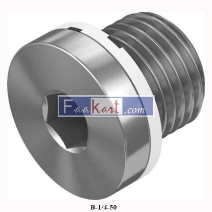 Picture of B-1/4-50  FESTO   Galvanized Steel Blanking Plug for 50mm