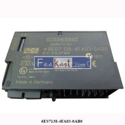 Picture of 6ES7138-4FA03-0AB0 Siemens  SIMATIC DP, ELECTRON. MODULE