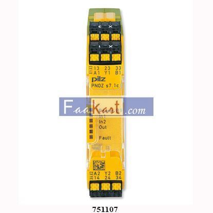 Picture of 751107 PILZ General Purpose Relay PNOZ s7 C 24VDC 4 n/o 1 n/c