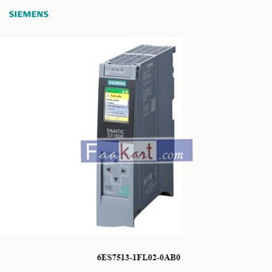 Picture of 6ES7513-1FL02-0AB0   SIEMENS    CENTRAL PROCESSING UNIT WITH WORKING MEMORY 450 KB