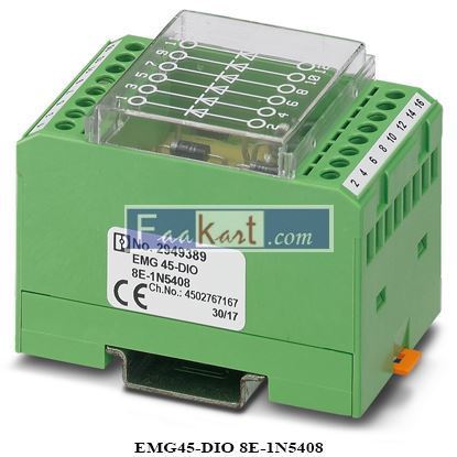 Picture of EMG45-DIO 8E-1N5408 PHOENIX CONTACT 2949389  DIODE  BLOCK