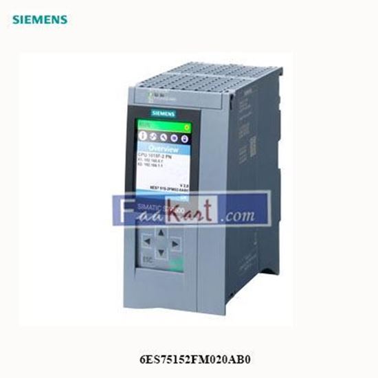 Picture of 6ES75152FM020AB0  SIEMENS   SIMATIC S7-1500F, CPU 1515F-2 PN      6ES7515-2FM02-0AB0