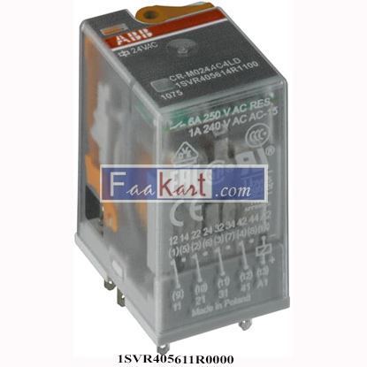 Picture of CR-M024AC2  ABB  1SVR405611R0000 Pluggable interface relay 2c/o, A1-A2=24VAC, 250V/12A