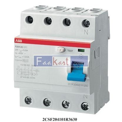 Picture of F204A-63/0,3  ABB   2CSF204101R3630  Residual Current Circuit Breaker