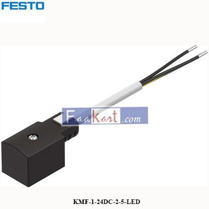 Picture of KMF-1-24DC-2.5-LED  FESTO Plug socket with cable    30935     KMF-1-24DC-2-5-LED