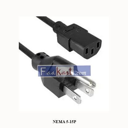 Picture of NEMA 5-15P   QUALTEK ELECTRONICS   POWER CORD, NEMA 5-15P/IEC C13, 3M, 15A