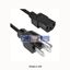 Picture of NEMA 5-15P   QUALTEK ELECTRONICS   POWER CORD, NEMA 5-15P/IEC C13, 3M, 15A