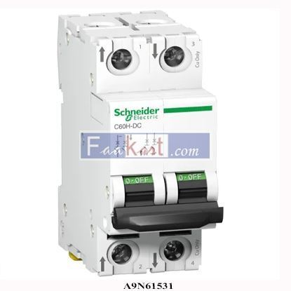 Picture of A9N61531  Schneider miniature circuit breaker - C60H - 2 poles - 16 A