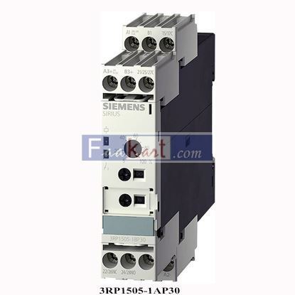 Picture of 3RP1505-1AP30   Siemens  Multifunction 240 V AC 1 pc(s) Time range: 0.05 s - 100 h 1 change-over
