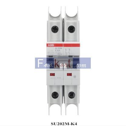 Picture of SU202M-K4 ABB  2CDS272337R0337  Miniature Circuit Breaker - 2P - K - 4 A