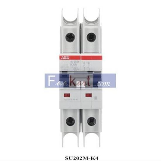 Picture of SU202M-K4 ABB  2CDS272337R0337  Miniature Circuit Breaker - 2P - K - 4 A