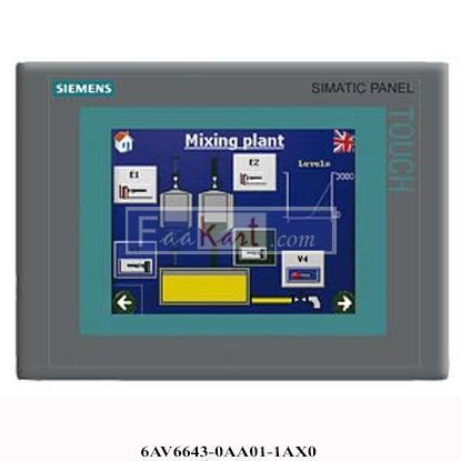 Picture of 6AV6643-0AA01-1AX0  SIEMENS  SIMATIC TP277 Touch Panel 6-in, Color, MPI/DP/PPI/PN