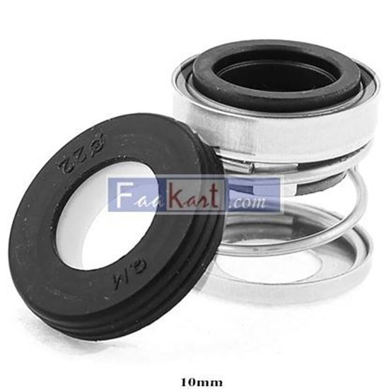 Picture of Unique Bargains 10mm Internal Dia Coil Spring Rubber Bellow Mechanical Shaft Seal