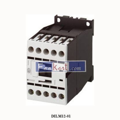 Picture of DILM12-01(220V50HZ,240V60HZ)   Eaton   12A 1 N/C AC-Coil Power Contactor